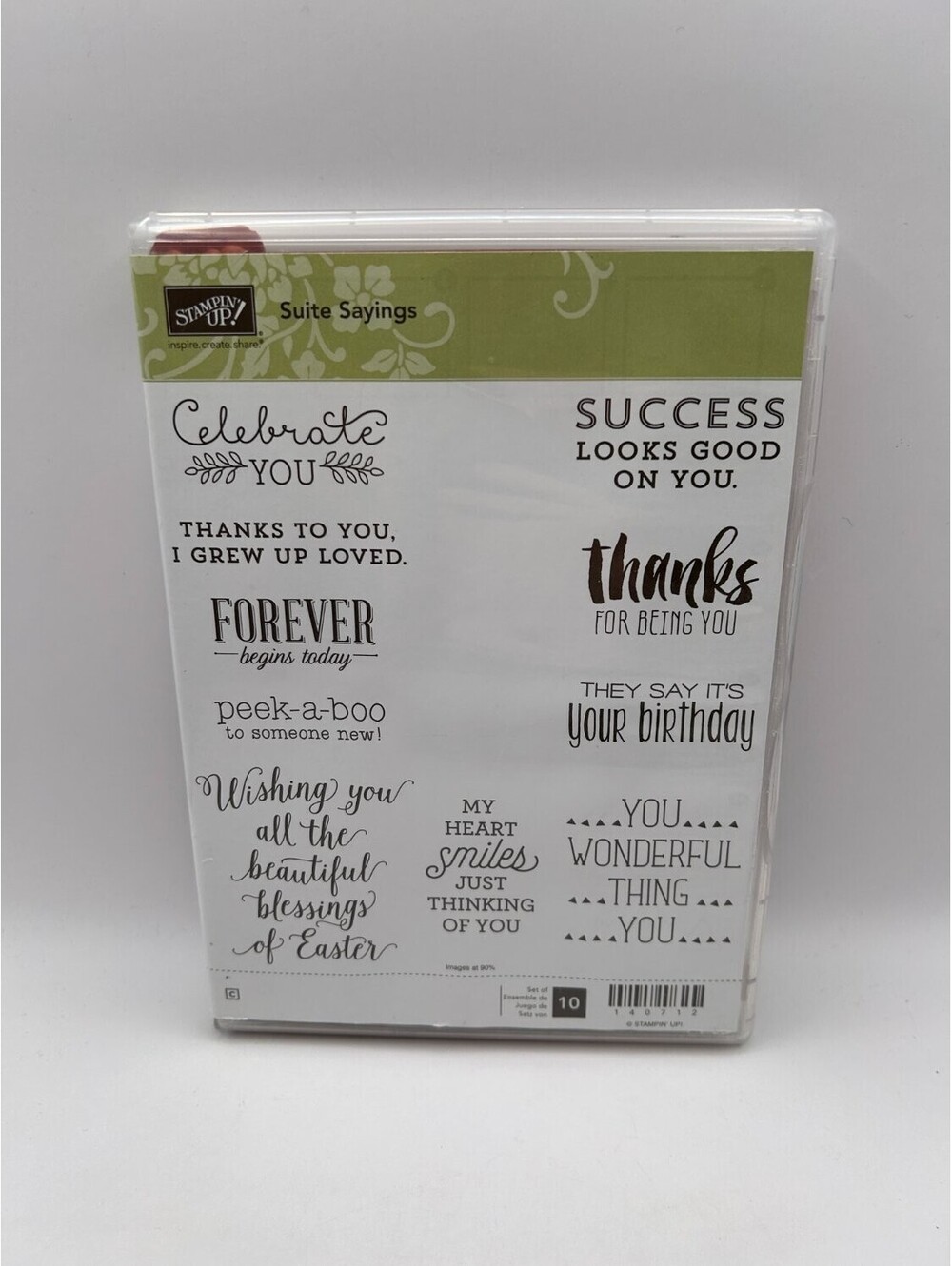 Stampin' Up! Suite Sayings Clear Mount Rubber Stamp Set Sentiments and Greetings